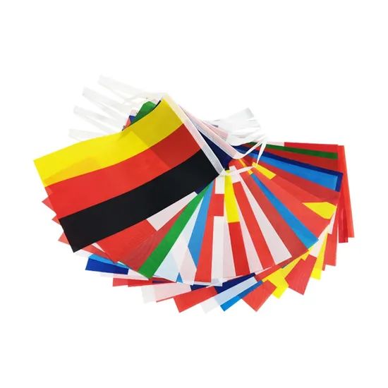 Custom Qatar Polyester National Bunting String Flags for Club Decoration - Image 5