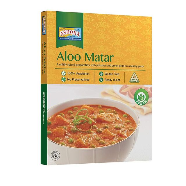 Ashoka Ready to Eat Aloo Matar 280gm - Image 1