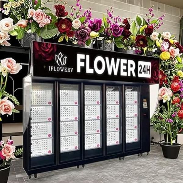 Flower Bouquet Vending Machine Automatic Fresh Flower Dispenser with Cooling System for 24 Hour Retail Service - Image 3