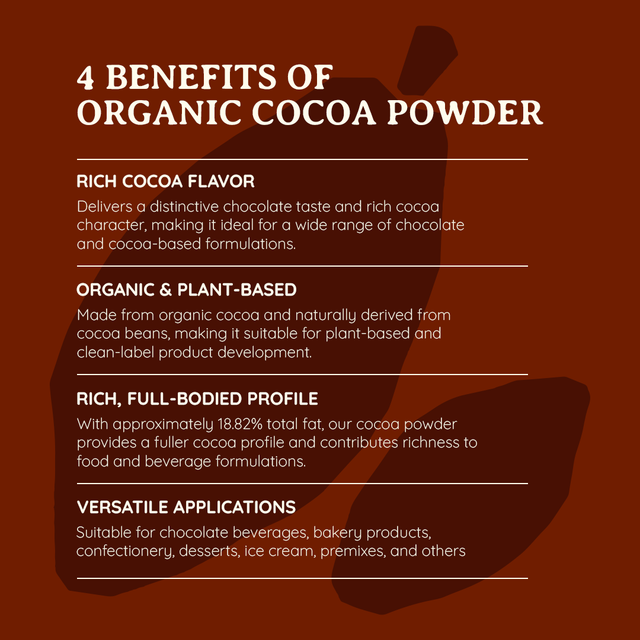 Organic Raw Cocoa Powder 1kg Natural Cacao Powder for Baking Smoothies and Beverages Indonesia – product photo 4, product detail gallery