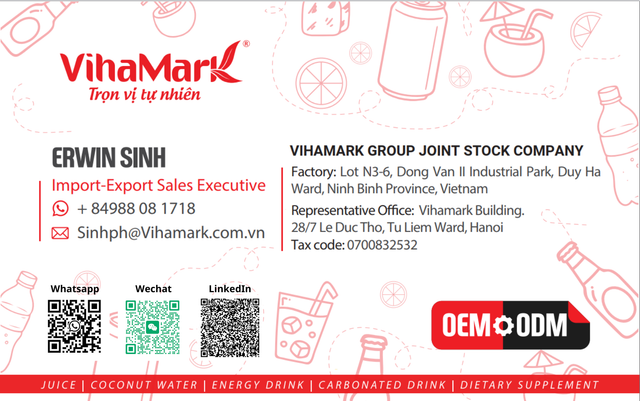 Private Label 100% NFC Topical Coconut Water with Pulp Vietnam – 250ml Aluminium Can - 24 can/carton - Image 4