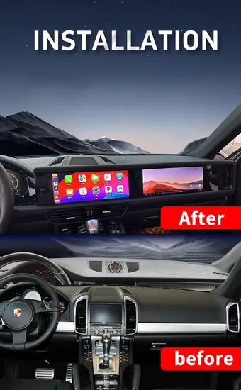 12.3" Inch Wireless Carplay Car Radio GPS Navigation System Android Multimedia Player for Porsche Cayenne 2010-2015 - Image 4