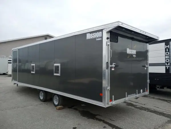 Enclosed Trailers / 2024 Mission Trailers 101×24 Aluminum 4/5-Place Drive In/Out Deckover w/Galvanized Pkg, Canopy - Image 3