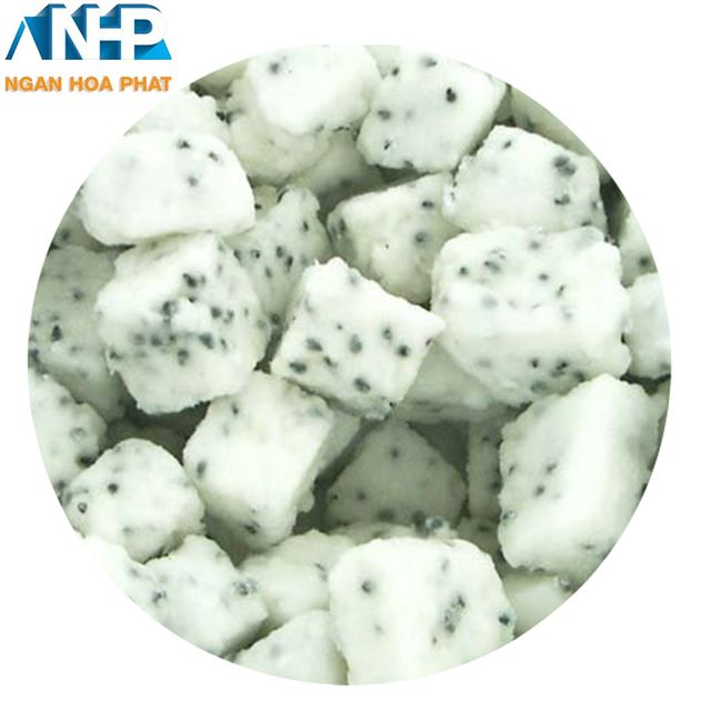 Frozen dragon fruits red and white color cube frozen dragon fruits sweet taste IQF process full of certificate for exporting - Image 3