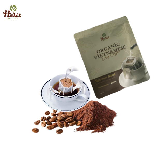 Top Product Drip coffee Filter paper coffee Specialty Arabica Dark roast Hiva's coffee 15 x 0.53 oz/filter Ready to Export - Image 4