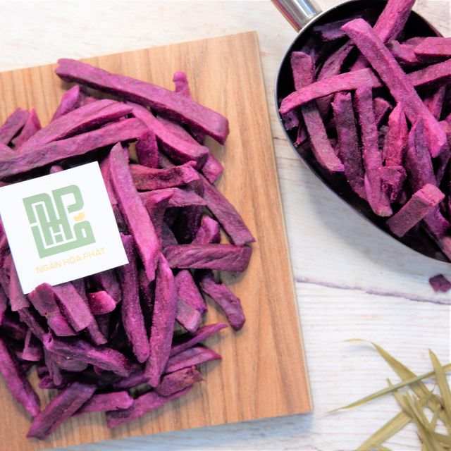 ONLY ONE : DRIED PURPLE SWEET POTATO 100% NATURAL Suitable for all ages Eat delicious Natural sweet - Image 3