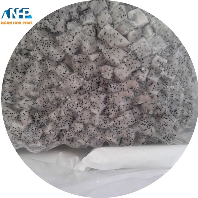 White Dragon fruit for sale frozen cube dragon fruits natural taste OEM frozen tropical fruit origin Vietnam - Image 5