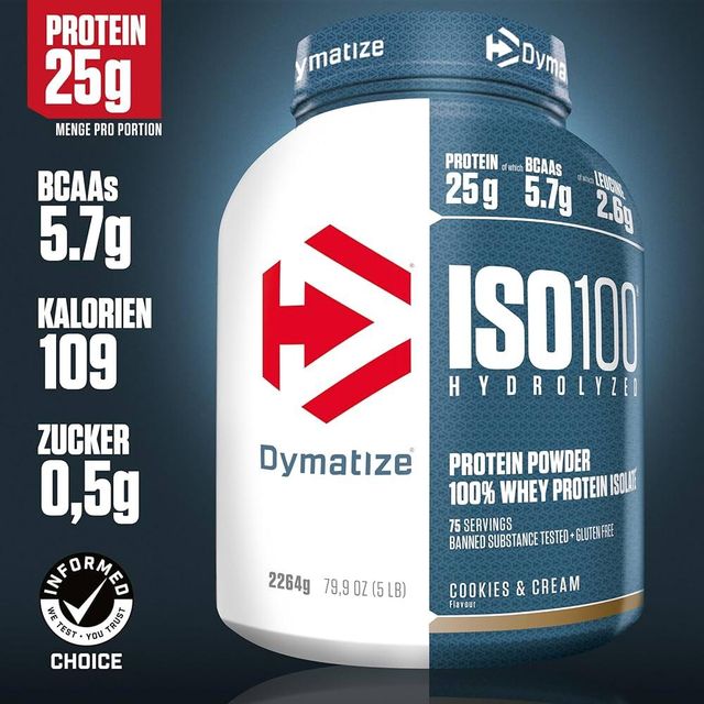 100% pure whey iso 100 dymatize 5lb/Dymatize ISO 100 Whey Protein, 2264 g Dose, Chocolate Coconut/best selling Dymatize ISO 100 Whey Protein, 2264 g Dose, Strawberry - Image 3