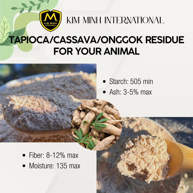 TAPIOCA/CASSAVA RESIDUE POWDER with Best Price and High Quality From VIETNAM - Image 3