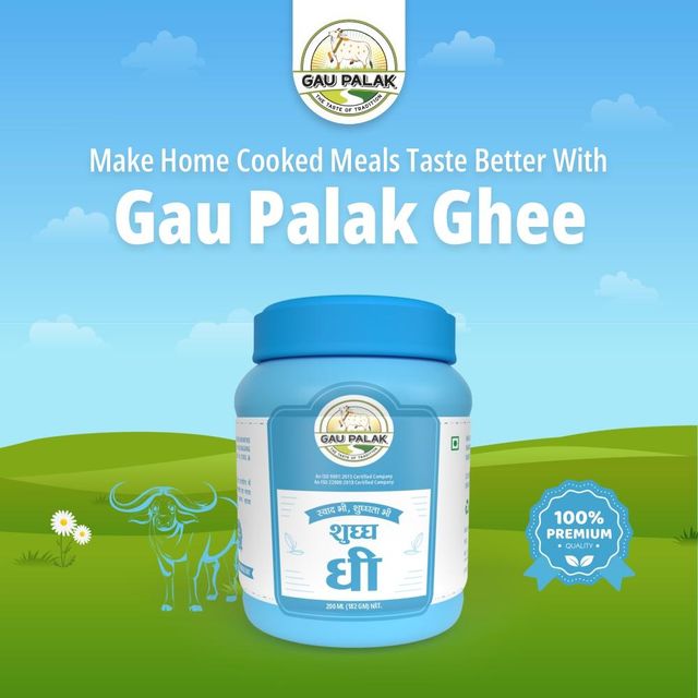COW BUTTER GHEE Packaging Tin, Jar Shelf Life 12 Month Brand Name Gau Palak Place of Origin Surat, - Image 5