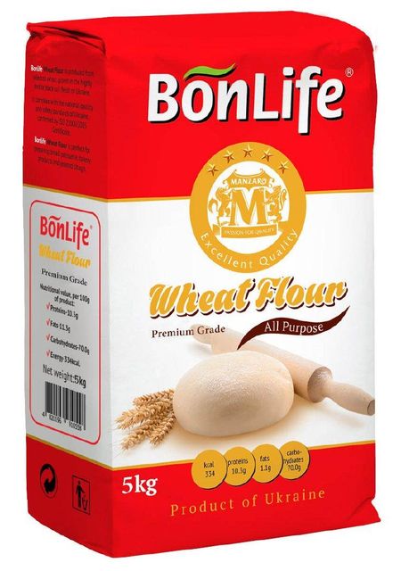 BONLIFE wheat flour Grade High Grade Brand Name Bonlife Shelf Life 24 month Place of Origin Ukraine Certification FSSC 22000, Kosher, Halal, ISO - Image 5