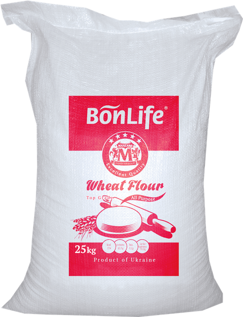 BONLIFE wheat flour Grade High Grade Brand Name Bonlife Shelf Life 24 month Place of Origin Ukraine Certification FSSC 22000, Kosher, Halal, ISO - Image 1