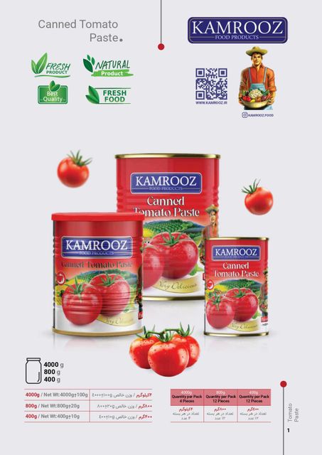 Tomato Paste & Purees Color Red Texture Smooth Brix Level Any Rice Quality Premium Consistency Outstanding Rice Source Best - Image 3
