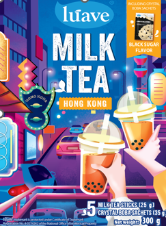 Lúave Cheese Instant Milk Tea Packaging Full - Image 3
