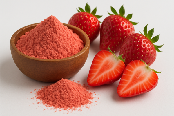Strawberry Powder Texture Powder Shelf Life 12 Months Flavor Fruity Flavor Color Natural Pink Color Certifications Fssai, - Image 2