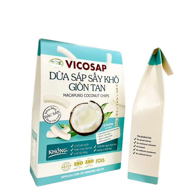 Freeze-Dried Macapuno Coconut Organic From Vietnam Wholesale Vicosap High Quality Dried Fruit Natural Chips Fresh Coconut Flesh - Image 4