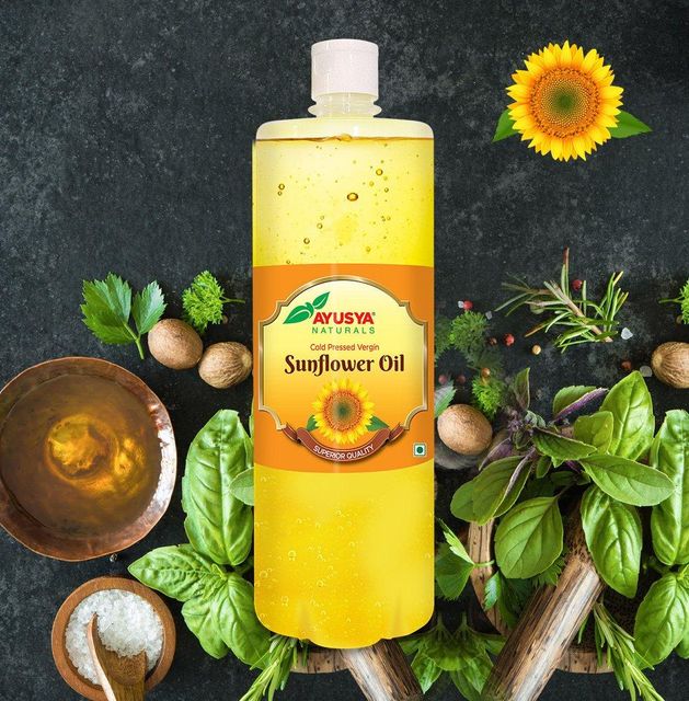 Wood Pressed Vergin Sunflower Oil (1Ltr) Grade good Type Cooking Oil Packaging - Image 1