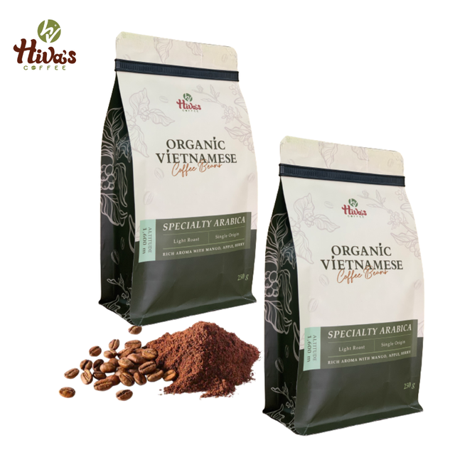 Premium Quality Roasted coffee beans Specialty Arabica natural Organic Hiva's coffee Vietnamese Coffee 0.25 kg Good price – product photo 2, product detail gallery