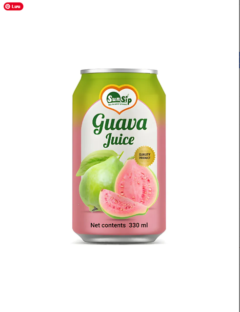 OEM / SUNSIP GUAVA JUICE – 330ml short can Brand Name OEM/ODM Shelf Life 24 MONTH Packaging CAN - Image 1