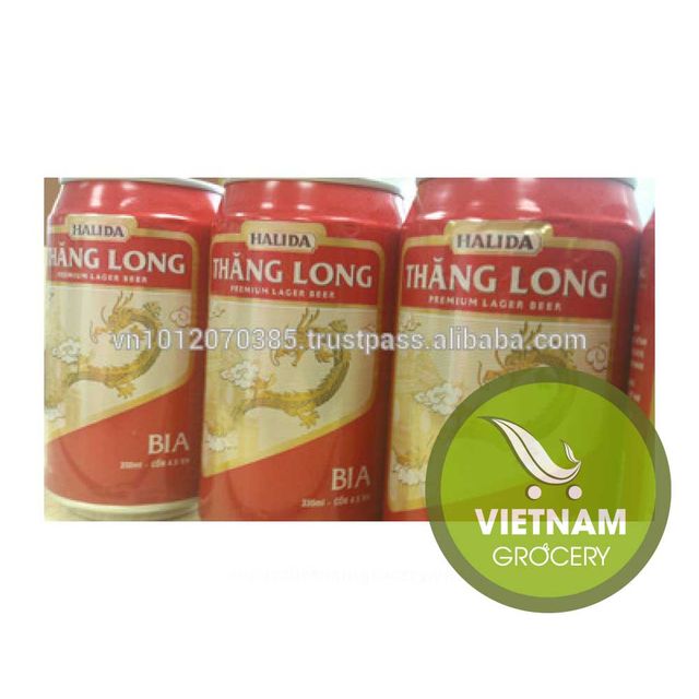 Halida Thang Long Beer 330ml Wholesale Color Light Weight (kg) 0.5 Packaging Details 330ml Can Tinned X 24 Type Lager Brand Name Halida - Image 1