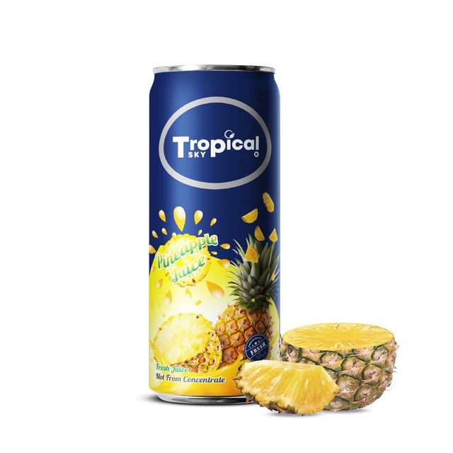 The best supplier OEM/ODM 100% Orange juice drink 320ml sleek canned - Image 4