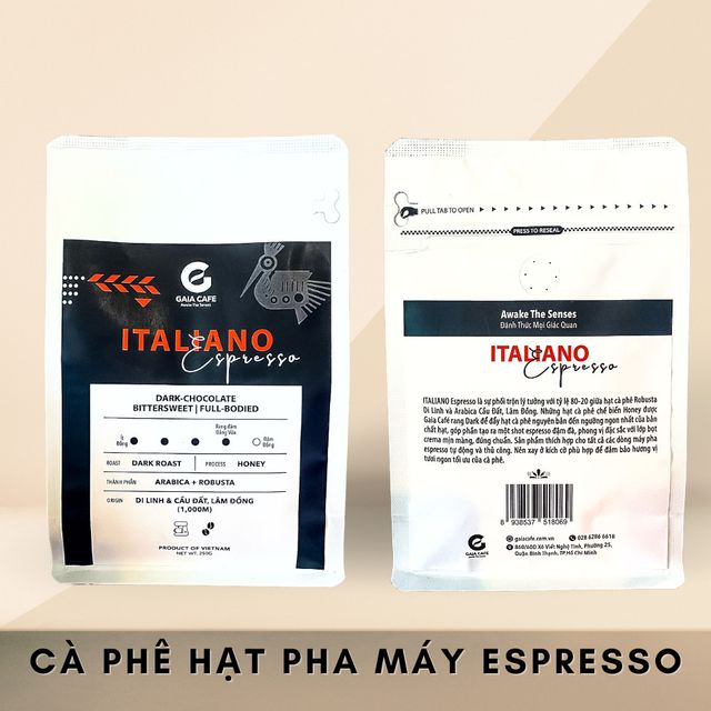 Roasted Custom Blend Best Seller Italiano Espresso Coffee Beans Dark Roast Bittersweet Full-bodied Dark chocolate from Vietnam - Image 3