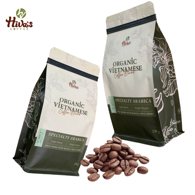 Premium Quality Roasted coffee beans Specialty Arabica natural Organic Hiva's coffee Vietnamese Coffee 0.25 kg Good price – product photo 6, product detail gallery