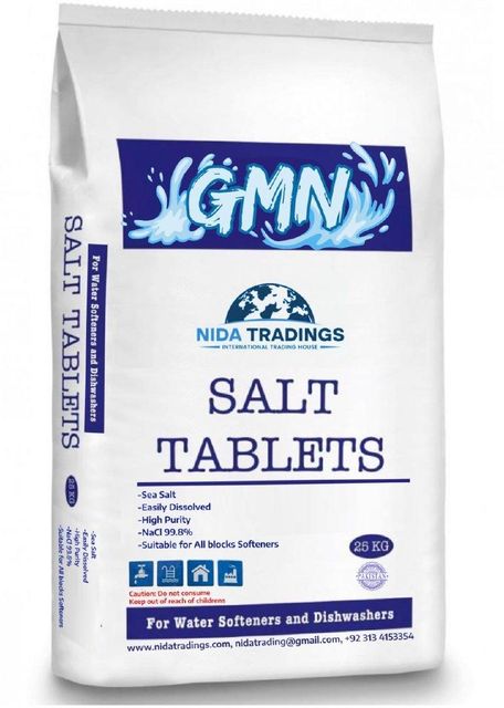 Water Softener salt tablets Grit Fine Size 2–6 Mm Delivery Form Bag Form Other, Tablet Purity High-purity Material Sodium Chloride - Image 1
