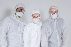 Industrial Protective Disposable Waterproof Asbestos Coverall Hazmat Safety Work Suit - Image 5