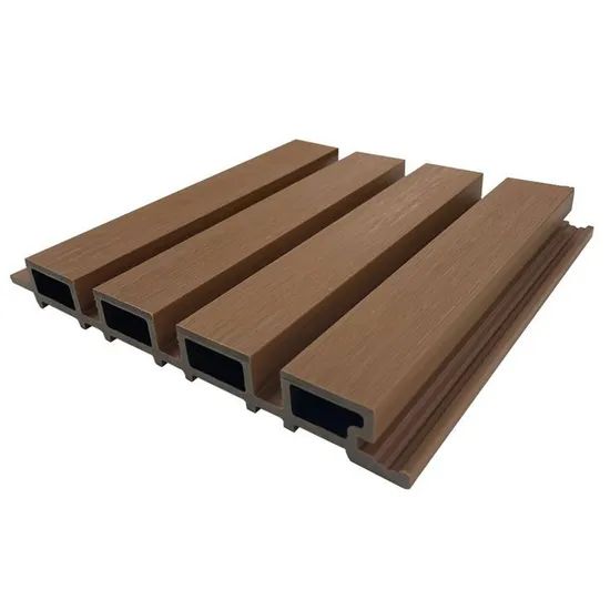 Waterproof Decorative Wood Plastic Exterior 3D Slat Fluted Wall Boards ...