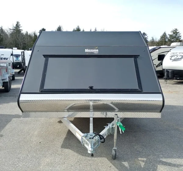 Enclosed Trailers / Mission Trailers 101×12 Aluminum 2-Place Crossover w/Mats & Guides, Rear Canopy - Image 4
