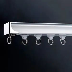 Space Saving Curtain Tracks for Compact Rooms Origin China Model NO. WY-CT Type Flatted Track Track Number Double Trademark - Image 3