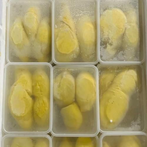 FROZEN DURIAN PULP (MONTHONG) Packaging box Weight (kg) 500gr Flavor Rich, Sweet Shelf Life 24 months Color Pale Golden-yellow - Image 3