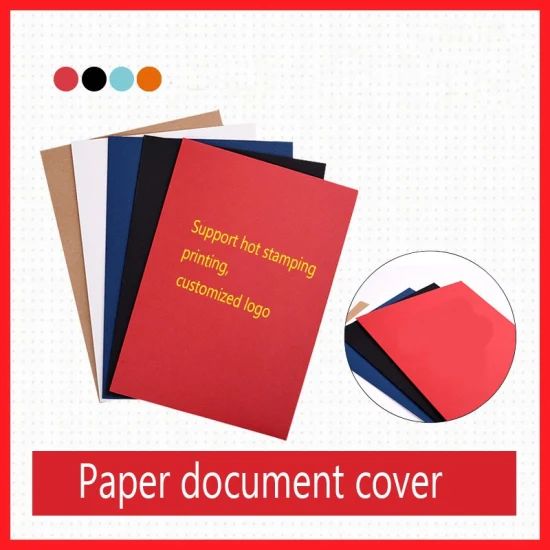 China Factory A4 A5 Paper/Document Presentation File Folders Custom Logo with Pockets - Image 1