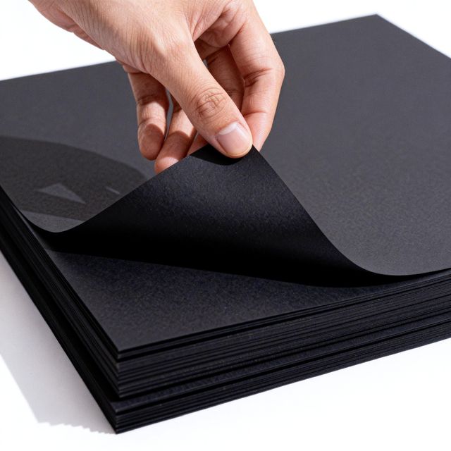 BLACK PAPER BOARD Form Sheet Or Roll Delivery Time Fast Processability Enhanced Tear Resistance Excellent Surface Strength - Image 3