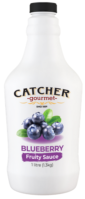 Catcher Gourmet Blueberry Flavoured Sauce 1 Litre For drinks and desserts hot cold beverages With Violet Color - Image 2