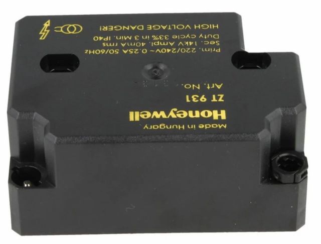 Honeywell Ignition Transformer Phase Three Phase Cooling Type Dry Type Primary Current 0.25 A Input Voltage 220-240 V Model Name/Number - Image 2