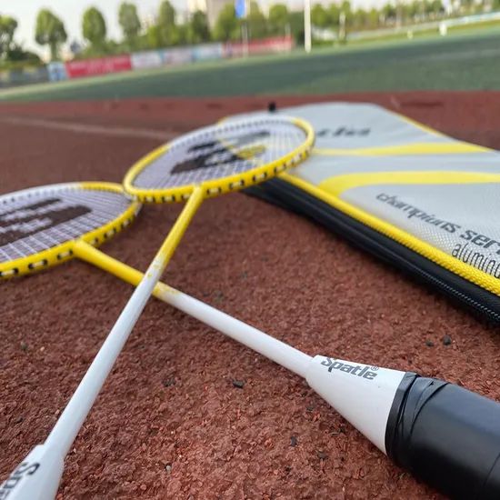 2020 Hot Sale Good Quality Alloy Custom Printed Badminton Rackets Set for Training - Image 1