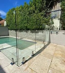 Temperd Glass Railing Glass Fence for Swimming Pool Stair HS Code 7308900 Trademark Rocky Model NO. AL-02 Specification - Image 2