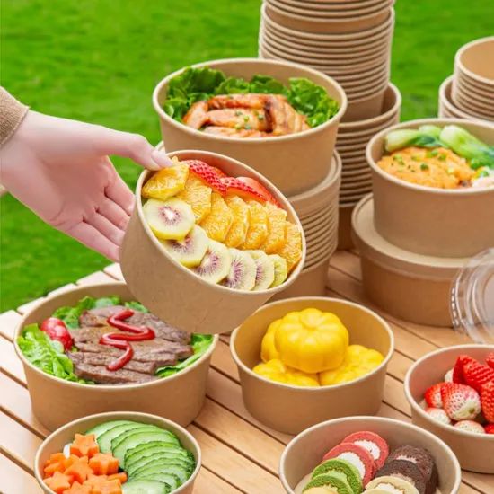 Food-Grade Disposable Paper Bowl Lunch Boxes - Image 2