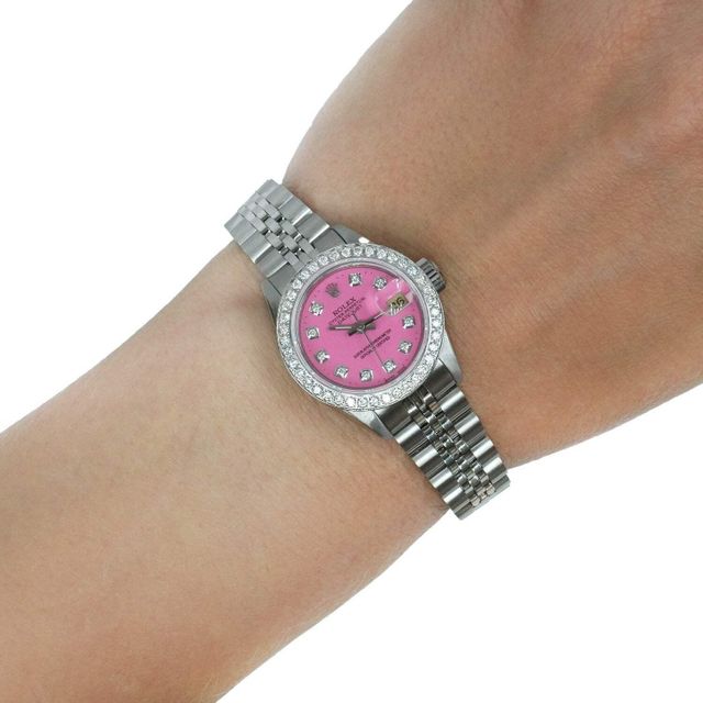 Rolex Datejust 69174 26mm Love Pink Diamond Dial Steel Gold Women's Watch (BOSSLADY ONLY) - Image 4