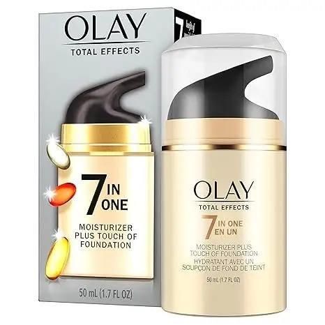 Olay Total Effects Anti-Aging Face Moisturizer with Touch of Foundation – Multi-Benefit Hydrating Cream for Smoother, Brighter, and Even-Toned Skin, 1.7 Fl Oz - Image 3