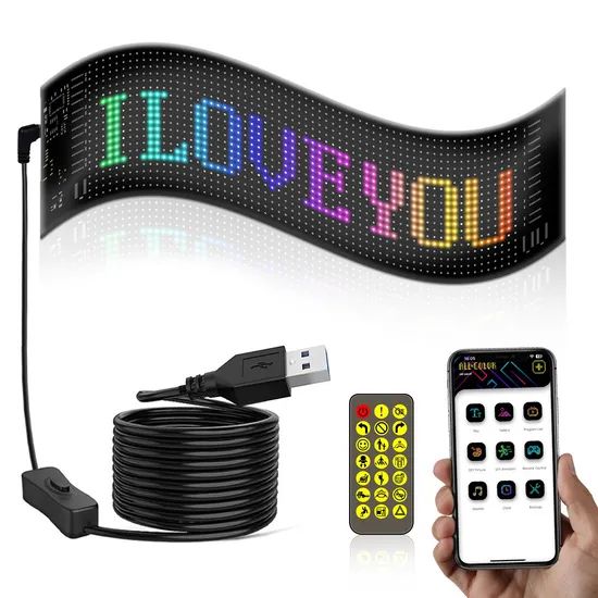 Customize Your Ride: Super Bright Programmable Car Rear LED Display - Image 4