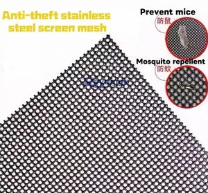 American Standard Black Powder Coated Wire Mesh Insect Screen for Door/Window - Image 5
