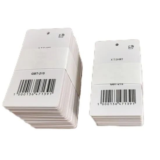 Custom Logo RFID Apparel Tag Fabric Clothing Labels Custom Printed Smart Garment Paper Hang Tag Inventory Solution - Image 3