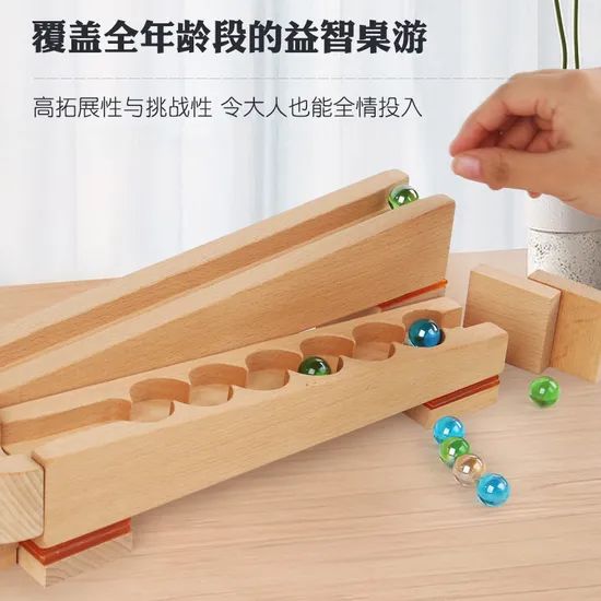 Wooden Marble Rolling Ball Track Building Block Toys Scale Medium Origin China Style Chinese Color as Photo Trademark - Image 4