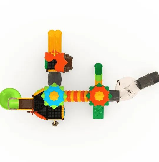 Easy Clean Stable Structure Smooth Surface Outdoor Playground Set for Amusement Zone - Image 1