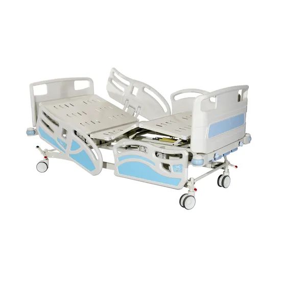 Ss Hospital Bed with Two Revolving Levers Origin China Condition New Folded Unfolded Trademark Bossay HS Code 94029000 Model NO. BS-728-1 - Image 5