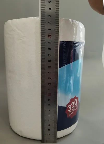 Virgin Wood Pulp Natural White Kitchen Paper Disposable Paper Towels Maxi Roll - Image 2