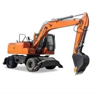 Hydraulic Wheel Excavator Machine with Wheels - Image 1